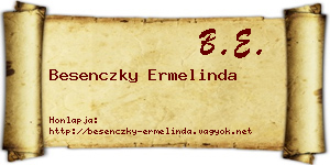 Besenczky Ermelinda névjegykártya